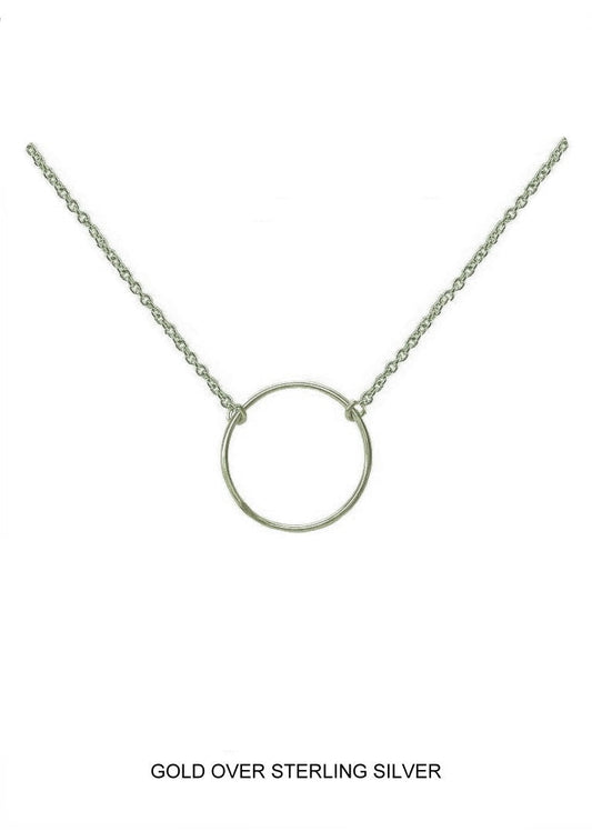 Infinity - Silver Circle Necklace