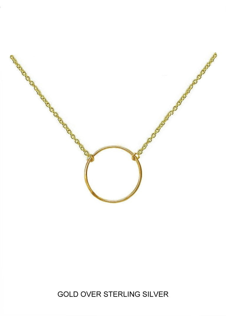 Infinity - Gold Circle Necklace