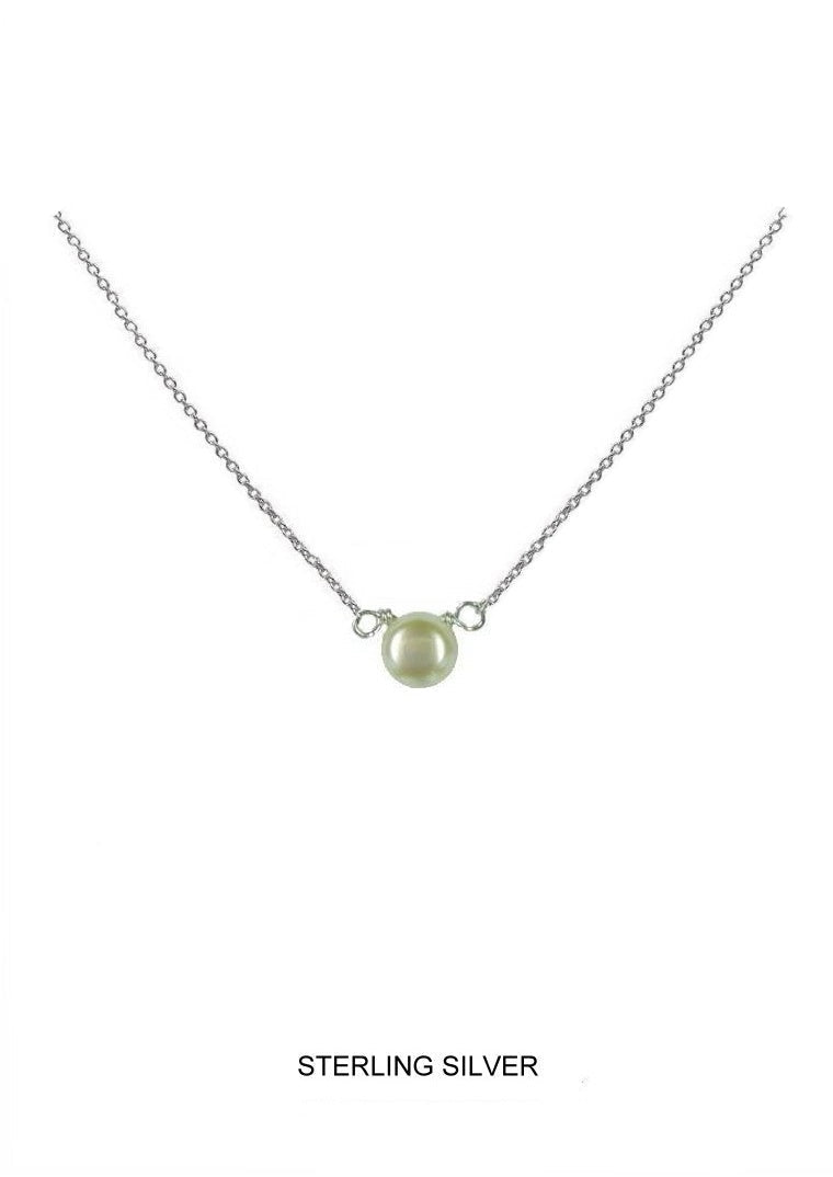 Luminescence - White Pearl Necklace