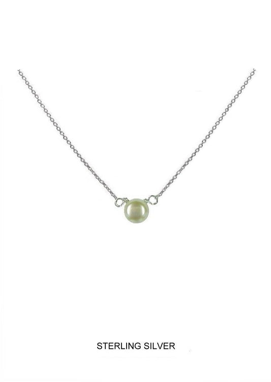Luminescence - White Pearl Kids Necklace
