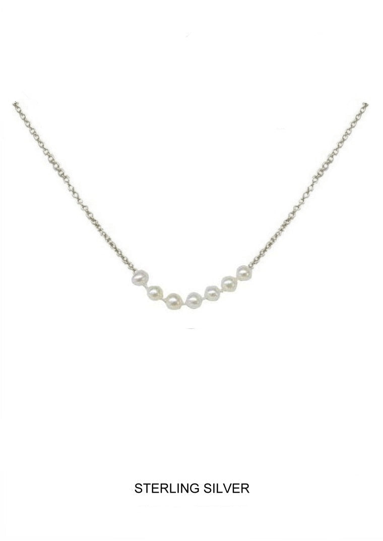 Sevenfold Kids - Silver 7 Pearl Daily Prayer Kids Necklace