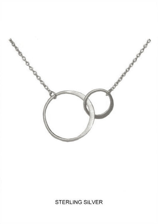 Always Connected – Silver Daughters and Mothers Kids Necklace