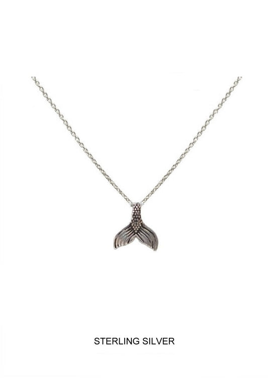 Splash - Kids Silver Mermaid Tail Necklace