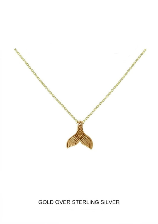 Splash - Kids Gold Mermaid Tail Necklace