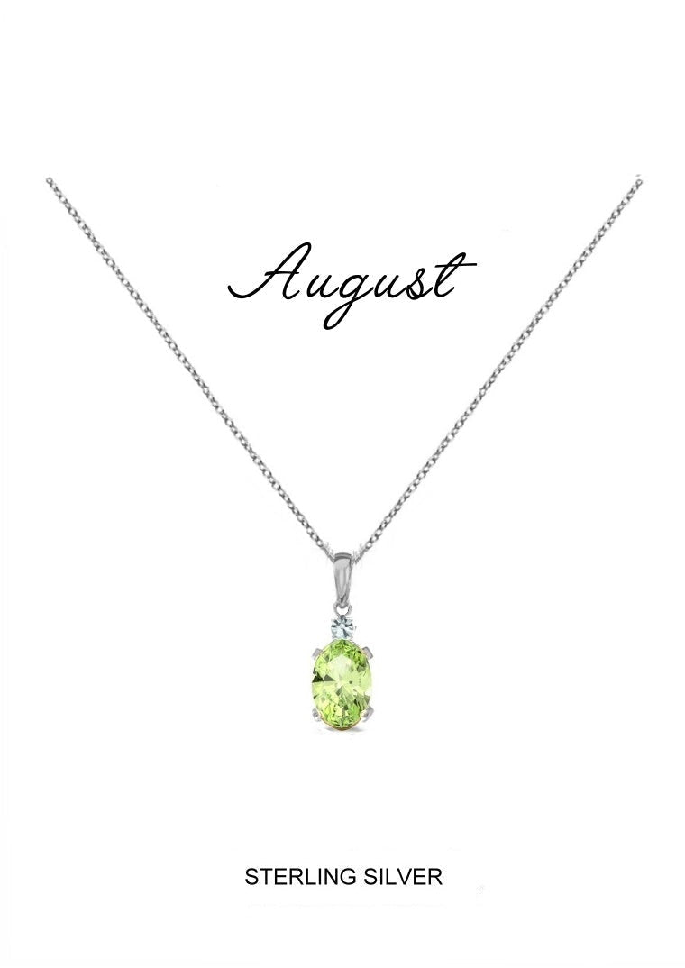 August Birthstone Kids Necklace