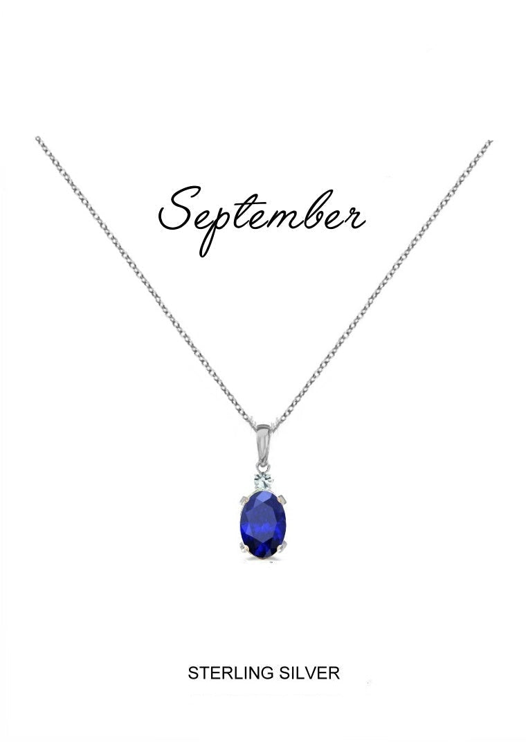 September Birthstone Kids Necklace