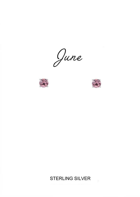 June Birthstone Studs