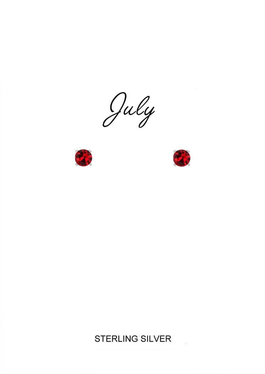 July Birthstone Studs