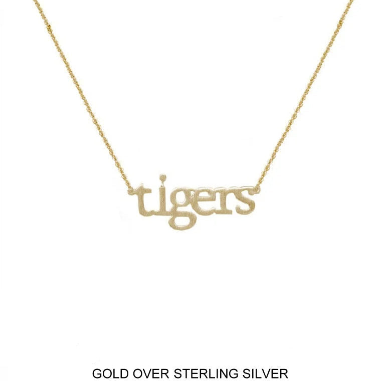 "tigers" Necklace in Gold over Sterling Silver