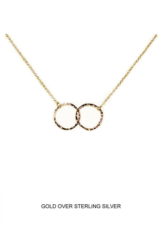 Everlasting Friendship - Double Circle Gold Necklace