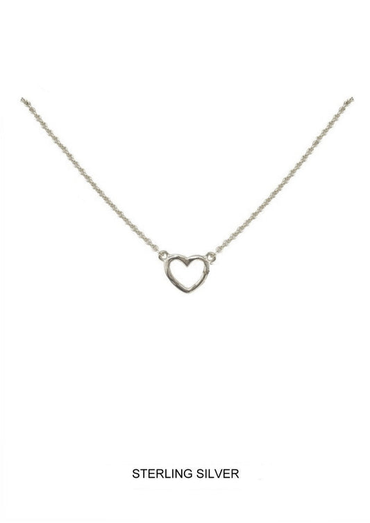 Lucent - Silver Tiny Heart Necklace