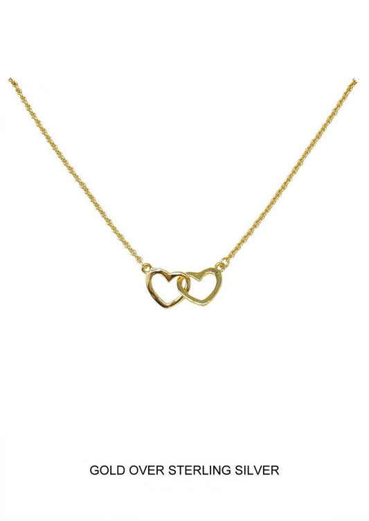 Forever Love - Interlocking Hearts - Gold