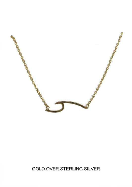 Unbreakable Wave Necklace - Gold