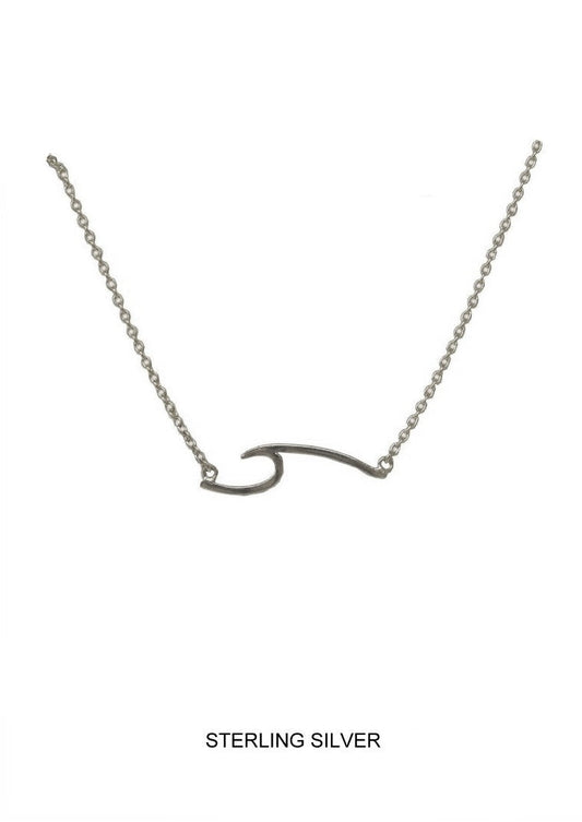 Unbreakable Wave Necklace - Silver