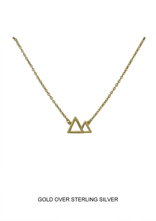 Mountains and Valleys Necklace - Gold