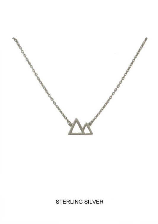 Mountains and Valleys Necklace - Silver