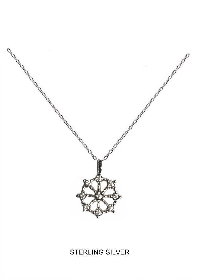 Snowdrift Pendant - Silver