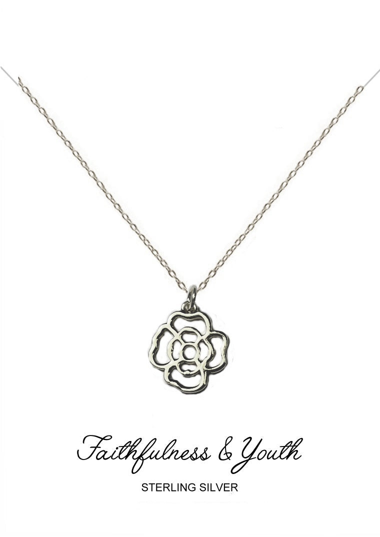 Grace Pendant - Silver Violet