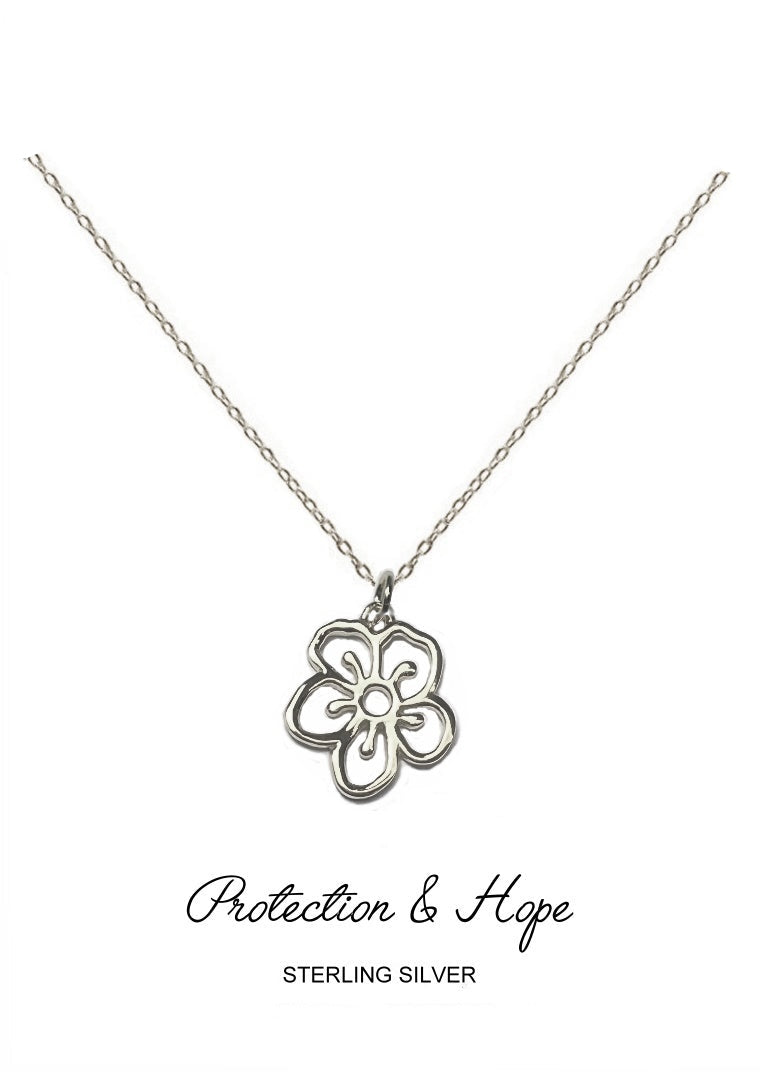 Guardian Pendant - Silver Hawthorn