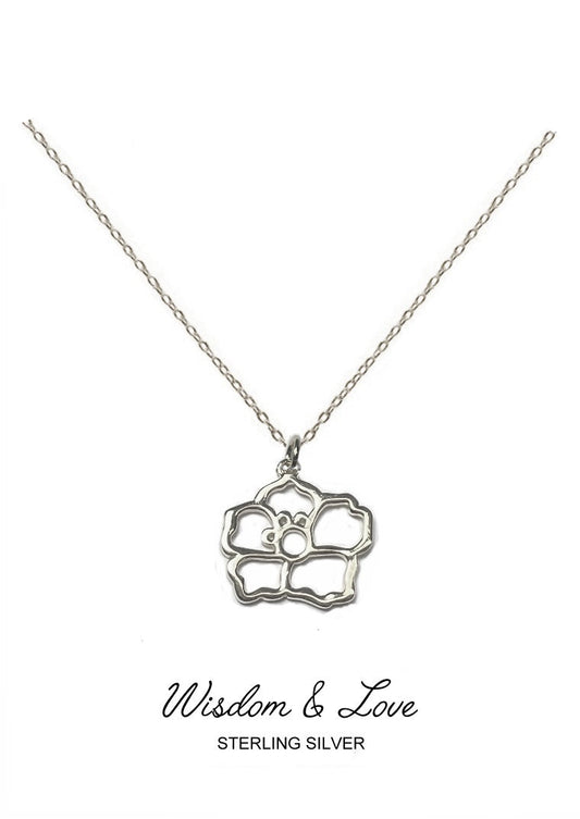 Awaken Pendant - Silver Morning Glory