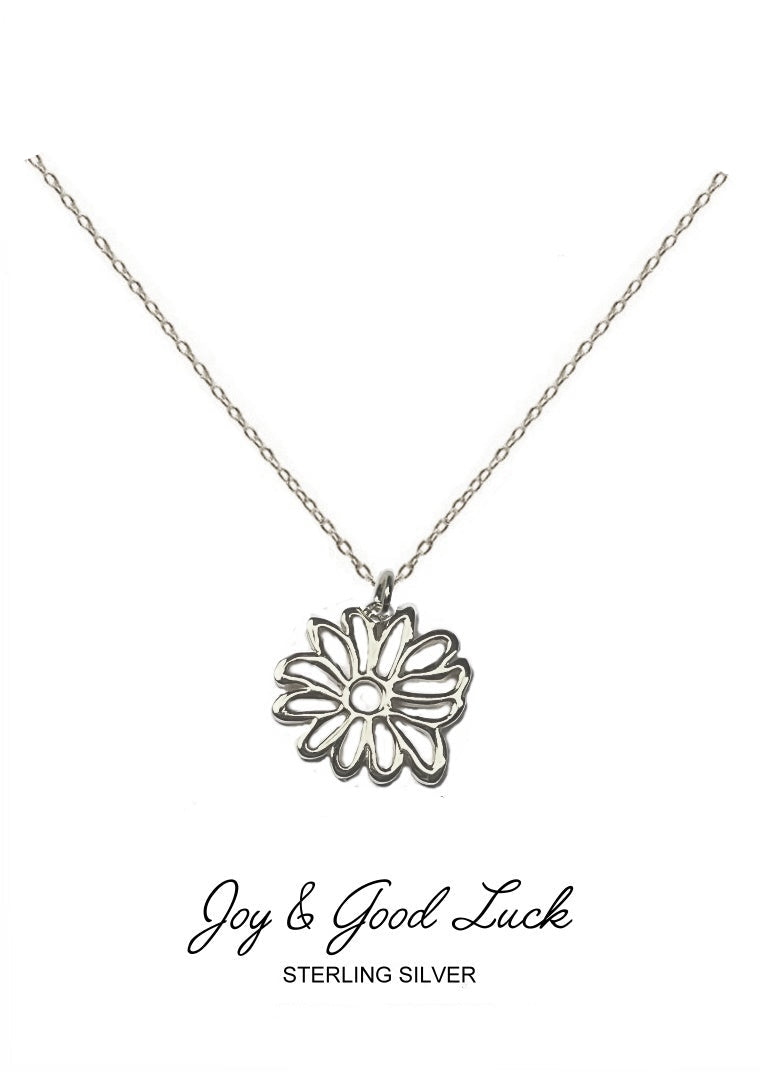 Honor Pendant - Silver Chrysanthemum