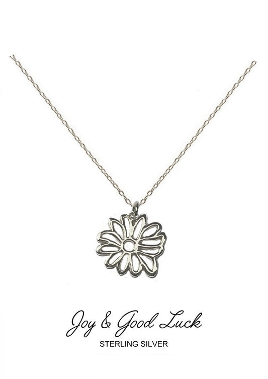 Honor Pendant - Silver Chrysanthemum