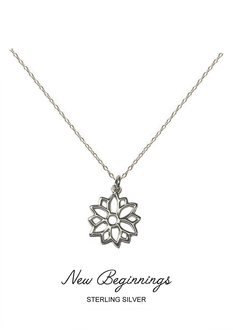 Wonder Pendant - Silver Poinsettia