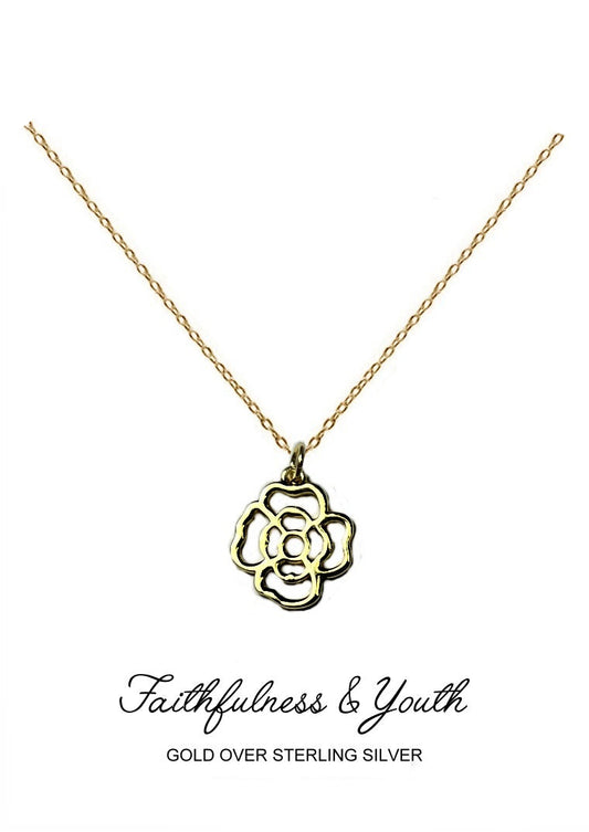 Grace Pendant - Gold Violet