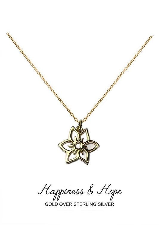 Renewal Pendant - Gold Daffodil