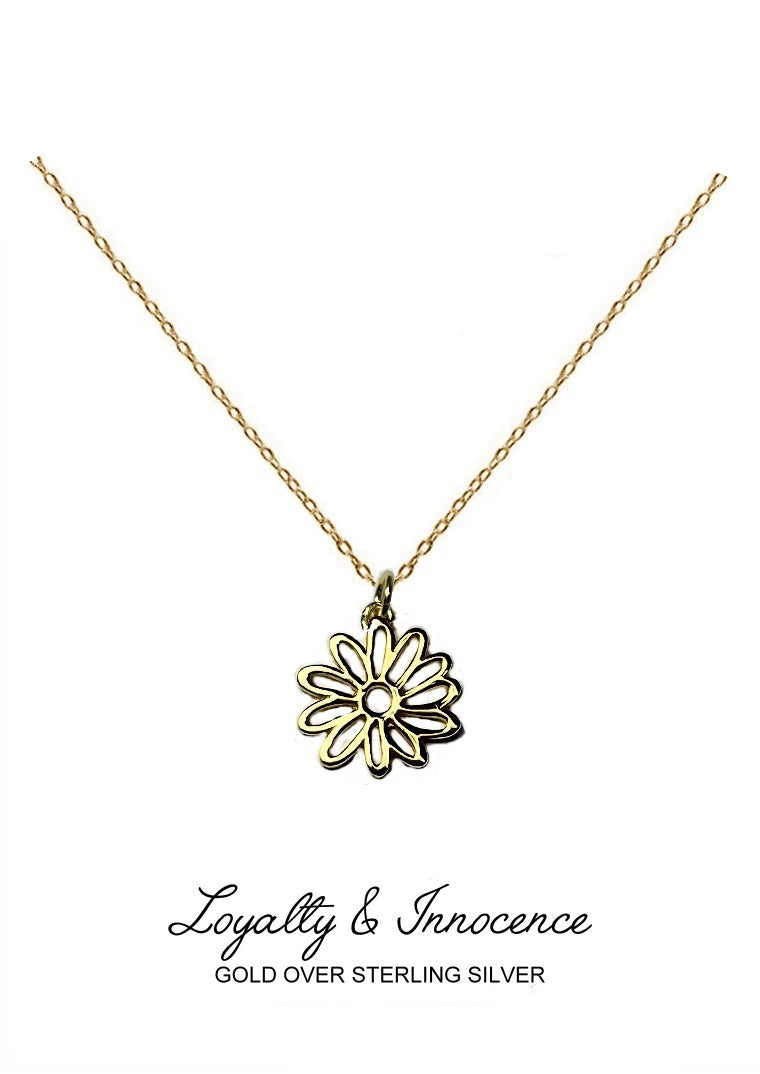Joy Pendant - Gold Daisy
