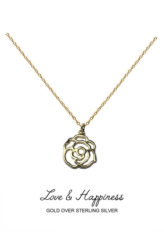 Reverie Pendant - Gold Rose