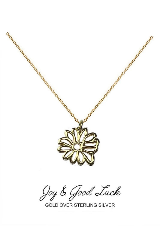 Honor Pendant - Gold Chrysanthemum