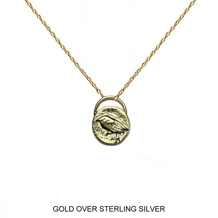 “Loved & Never Alone” Necklace in Gold Over Sterling Silver