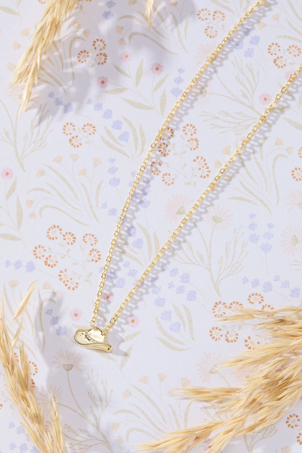 Cowboy Hat Pendant - Gold