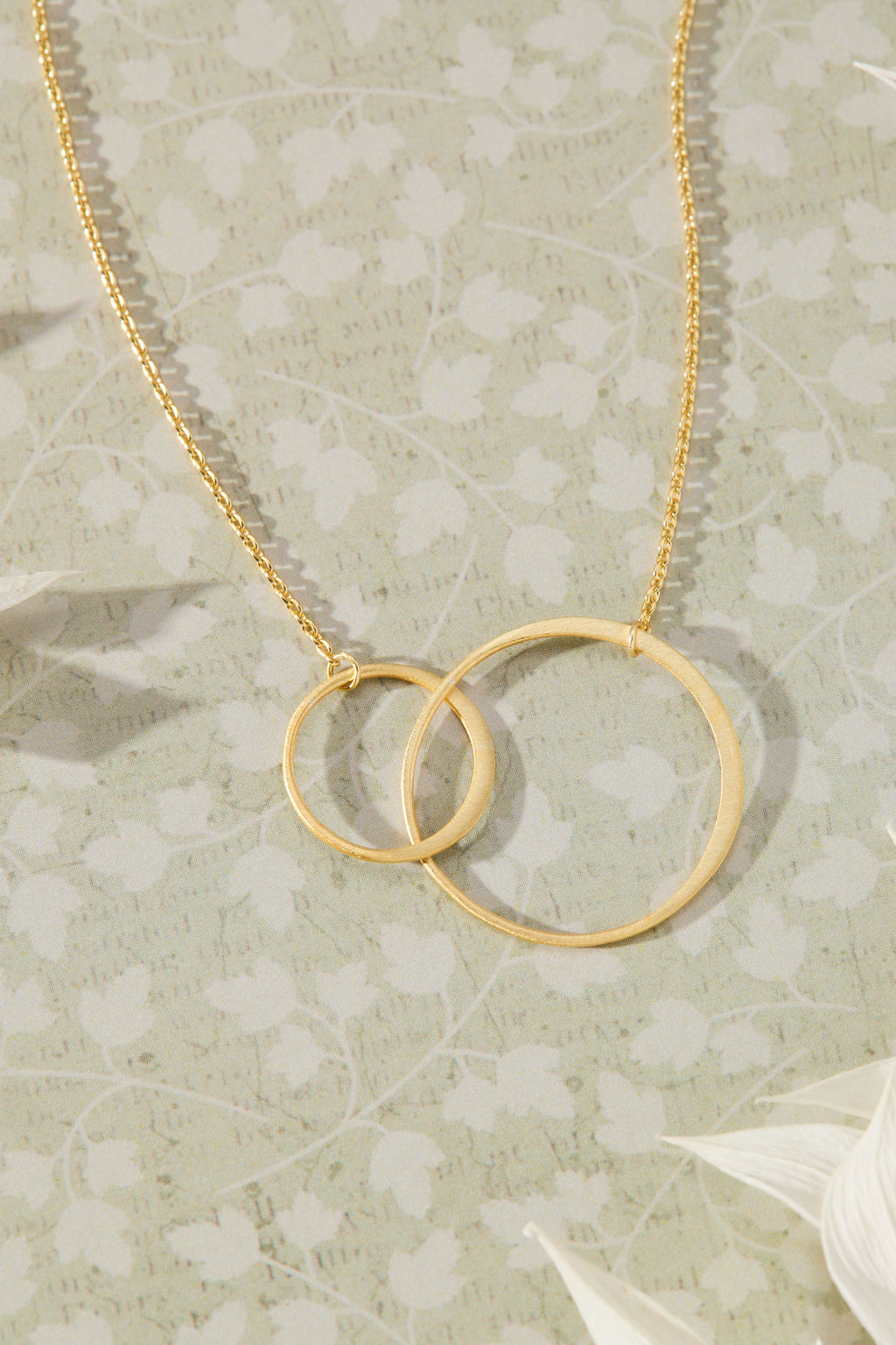 Always Connected - Mother & Daughter Necklace, Gold