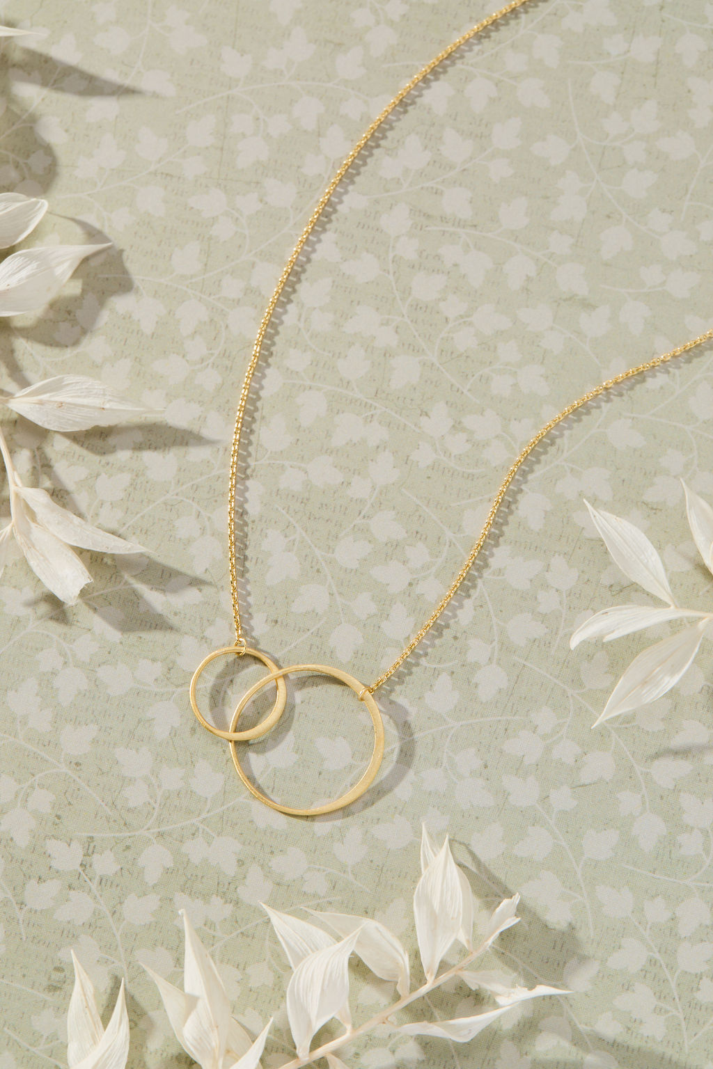 Always Connected - Mother & Daughter Necklace, Gold