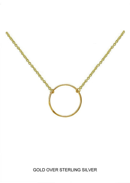 Infinity - Gold Circle Necklace