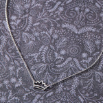 Rise Crown Necklace in sterling silver by Skōsh Jewelry