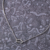 Rise Crown Necklace in sterling silver by Skōsh Jewelry