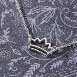 Rise Crown Necklace in sterling silver by Skōsh Jewelry