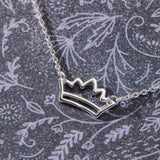 Rise Crown Necklace in sterling silver by Skōsh Jewelry
