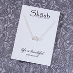 Rise Crown Necklace in sterling silver by Skōsh Jewelry