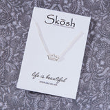 Rise Crown Necklace in sterling silver by Skōsh Jewelry