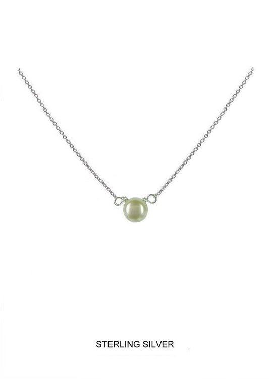 Luminescence - White Pearl Necklace