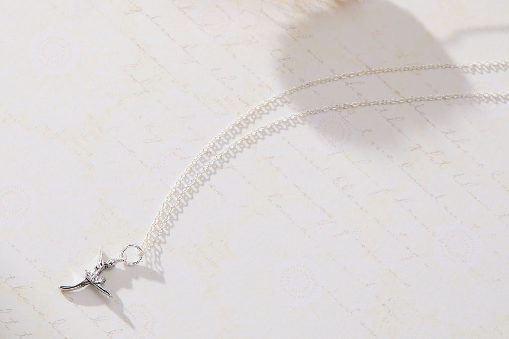 Skōsh Kids Ballerina Pendant Necklace in sterling silver by Skōsh Jewelry