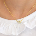 Skōsh Kids Daisy Necklace in 14K gold over sterling silver by Skōsh Jewelry