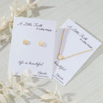 Skōsh Kids Daisy Necklace in 14K gold over sterling silver by Skōsh Jewelry