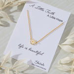 Skōsh Kids Daisy Necklace in 14K gold over sterling silver by Skōsh Jewelry