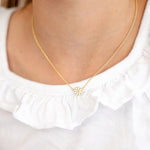 Skōsh Kids Daisy Necklace in 14K gold over sterling silver by Skōsh Jewelry