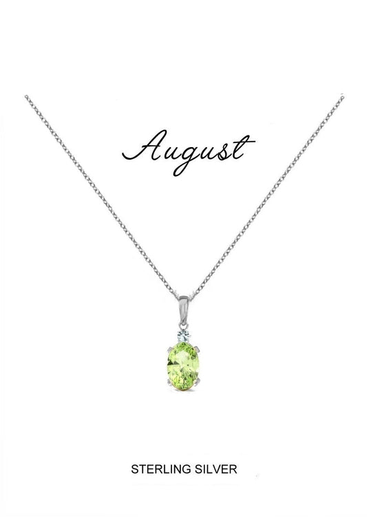 August Birthstone Kids Necklace